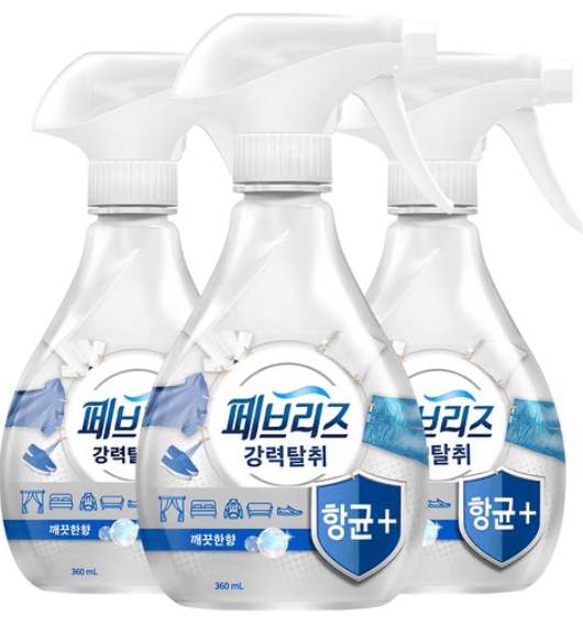 페브리즈 항균 플러스 섬유탈취제 깨끗한 향 360ml 내돈내산 리뷰! ✨ 1 페브리즈 항균 플러스 섬유탈취제