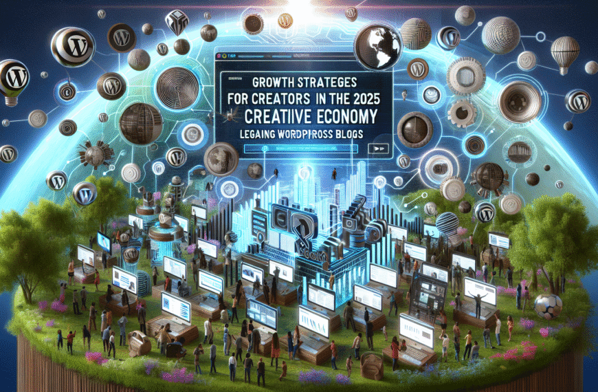 2025년 크리에이터 경제의 최신 트렌드와 워드프레스 블로그를 활용한 창작자 성장 전략