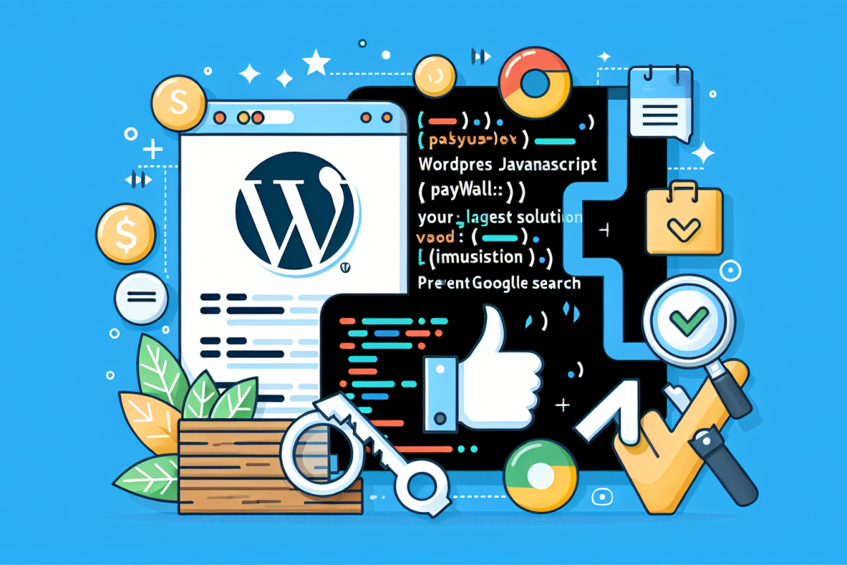 워드프레스에 자바스크립트 기반 페이월을 적용했다면, 구글 검색 누락 문제가 생길 수 있습니다.