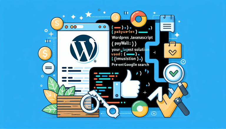 워드프레스에 자바스크립트 기반 페이월을 적용했다면, 구글 검색 누락 문제가 생길 수 있습니다.